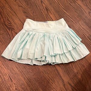 Mint blue Ivivva layered girls tennis skirt